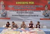 Konferensi Pers Polda Kalsel Pengungkapan Kasus Narkoba.