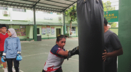 Petinju Kabupaten Banjar persiapan menuju Porprov Kalsel 2025. Foto: IRV PRO1