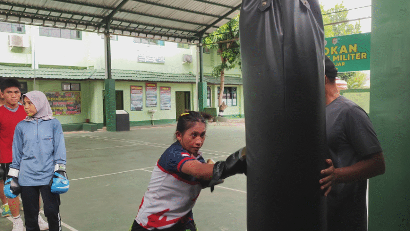 Petinju Kabupaten Banjar persiapan menuju Porprov Kalsel 2025. Foto: IRV PRO1