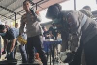 Pemusnahan Barang Buksi Kasus Narkotika di Makopolres Banjar Kalsel, Rabu, (17/9/2025). foto: Ofal Pro1