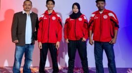 Mutia Salwa Salsabila  saat di ajang kejuaraan dunia Mixed Martial Arts (MMA) Youth di Abu Dhabi, Uni Emirat Arab, mewakili Indonesia pada Juli 2025 lalu. Foto Ist