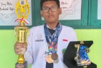 Muhammad Fathan Andriyano, peserta didik Madrasah Tsanawiyah Negeri (MTsN) 1 Paser (FOTO : MC PASER)