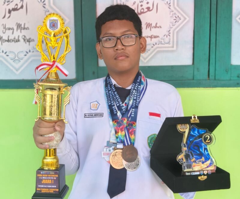Muhammad Fathan Andriyano, peserta didik Madrasah Tsanawiyah Negeri (MTsN) 1 Paser (FOTO : MC PASER)