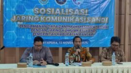 Kepala DKISP Banjar, HM Aidil Basith berikan sambutan ( FOTO : RADIO SUARA BANJAR )