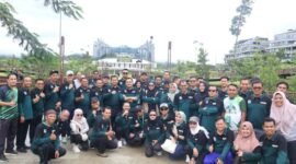 Foto bersama saat penanaman di IKN (FOTO : DISKOMINFO PPU)