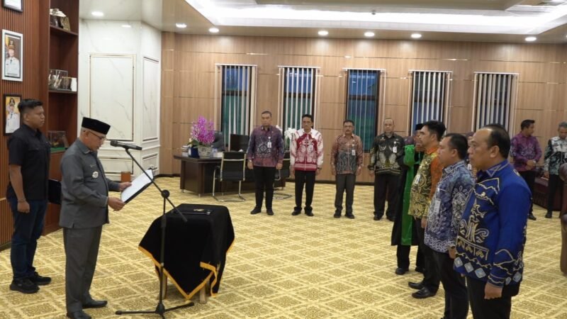 Bupati Kotabaru lantik Tiga Pejabat JPT (Foto ; Diskominfo Kotabaru)