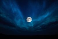 Ilustrasi Supermoon. Foto: Canva