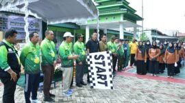 Jalan Sehat Kerukunan di Kabupaten Hulu Sungai Selatan (Foto : KOMINFO HSS)