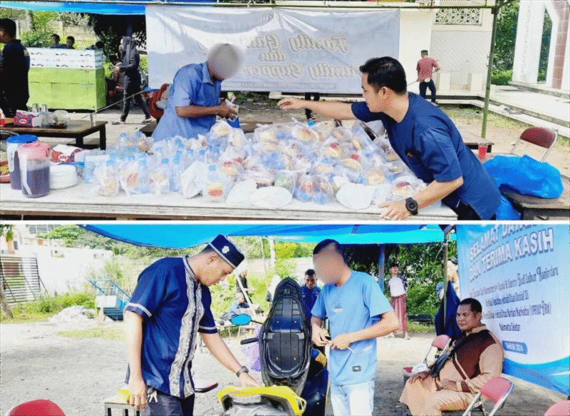 Beberapa layanan posko yang diberikan YPR Kobra Kalsel pada momen 5 rajab awal tahun lalu