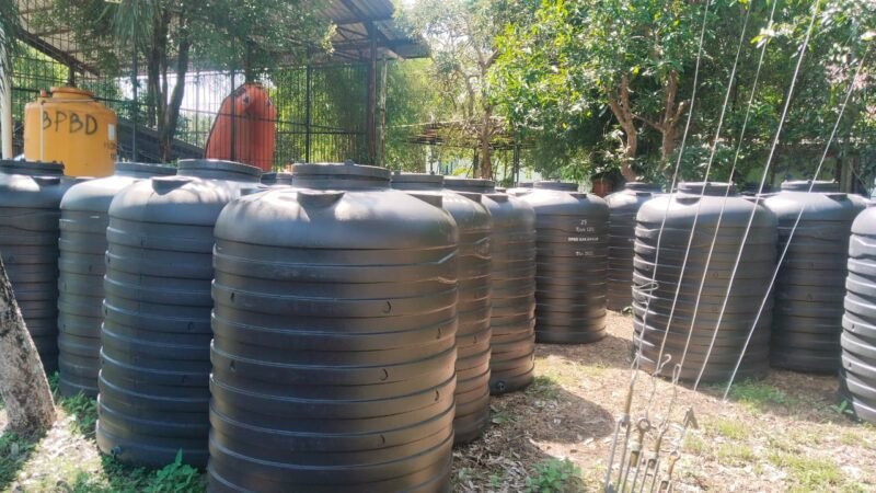 Tandon disiapkan oleh BPBD Banjar