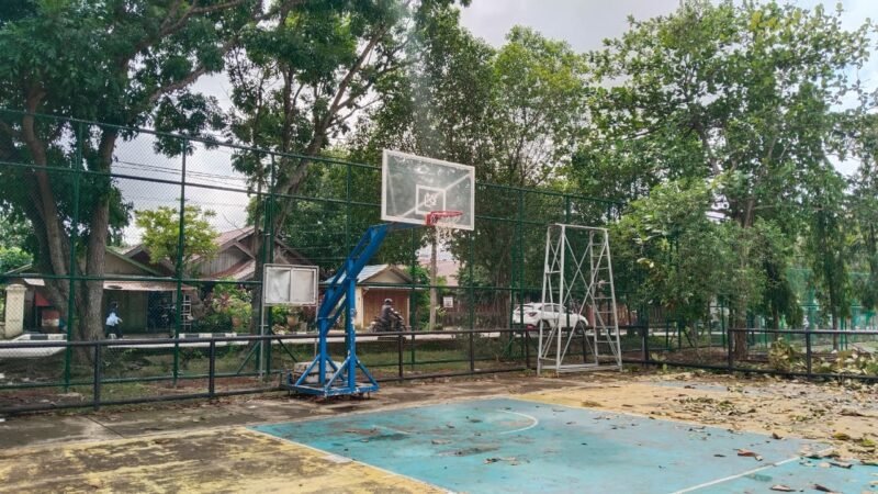 Fasilitas pagar sudah terpasang