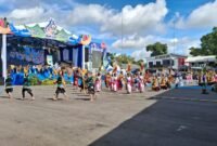 Tarian yang di tampilkan dalam HUT Tanah Laut