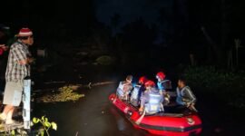 Proses pencarian korban (Foto : DPKP Banjar)