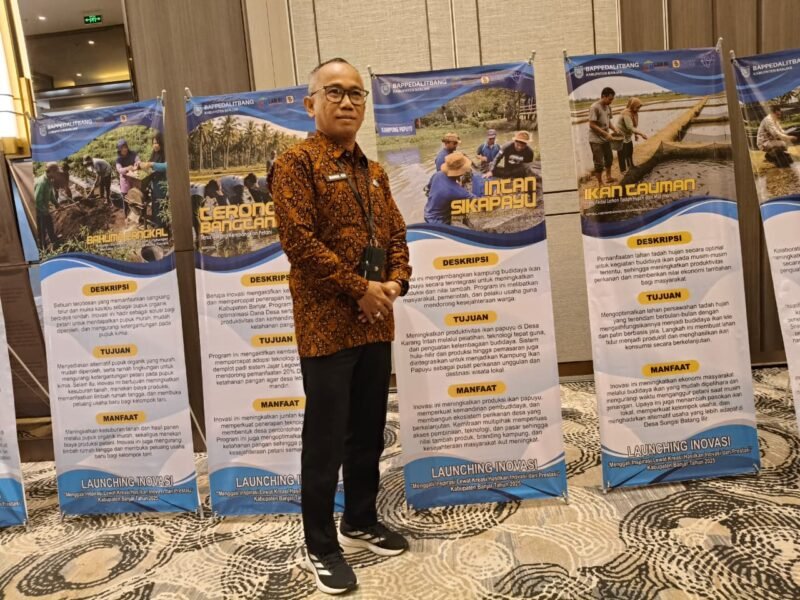 Bandi Chairullah, Kabid Budidaya Perikanan DKPP Banjar sekaligus inovator Intan Sikapayu