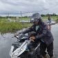 Kondisi di Desa Keramat Baru terendam banjir