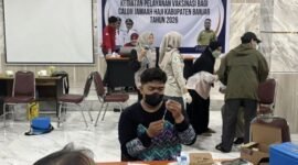 Dinkes banjar lakukan vaksin kepada calon jamaah haji kab banjar
