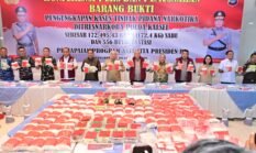 Polda Kalsel Musnahkan 172,4 Kilogram Sabu dan 556 Butir Ekstasi, 39 Tersangka Diamankan dari 26 Kasus
